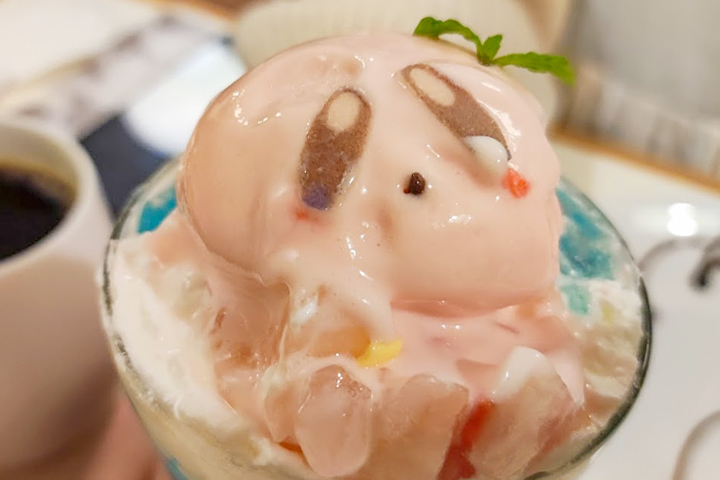 カービィのピーチ?ピーチパフェ_溶けた